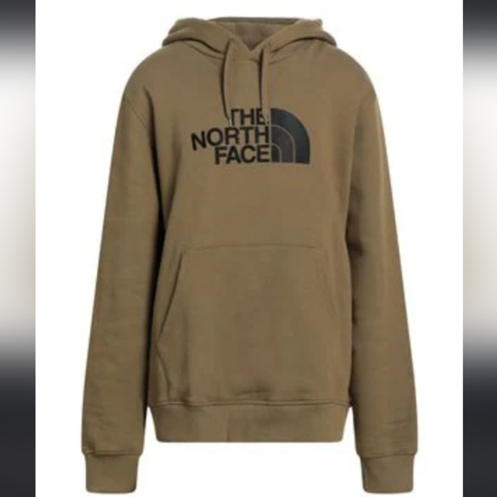 The North Face Half Dome Hoodie Pullover Sweatshirt XL Army Green / Black Logo